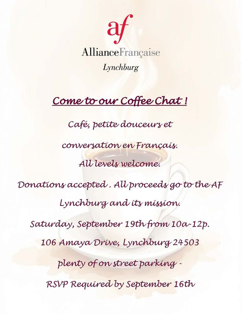 Coffee Chat Sept 2026