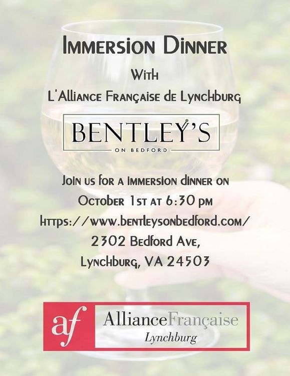 Immersion Dinner 10 26
